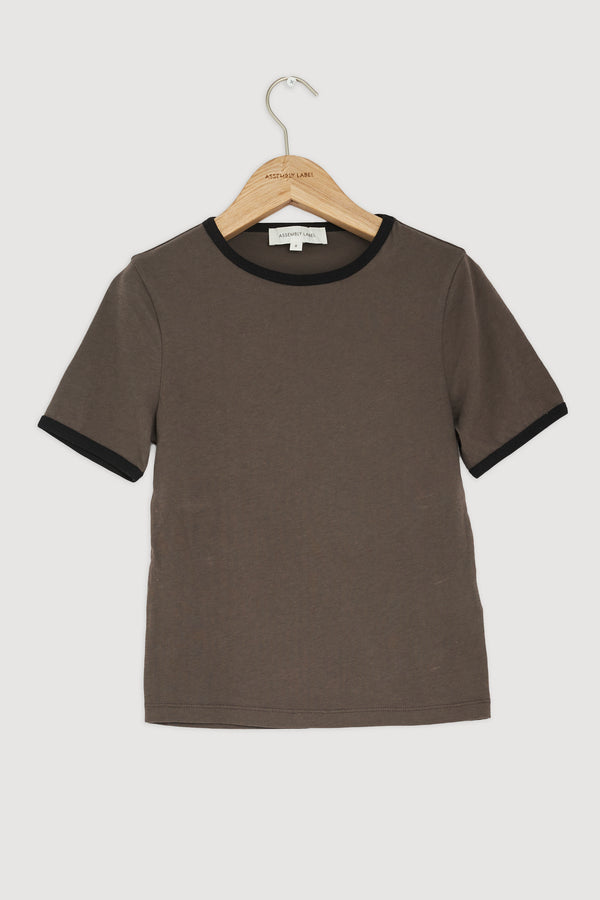 Re-Worn Kourt Contrast Bind Tee
