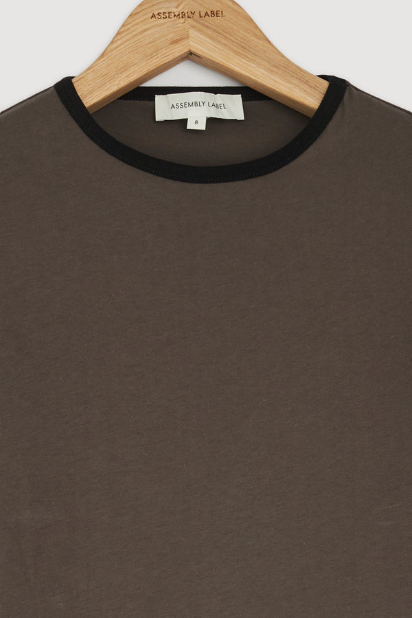 Re-Worn Kourt Contrast Bind Tee