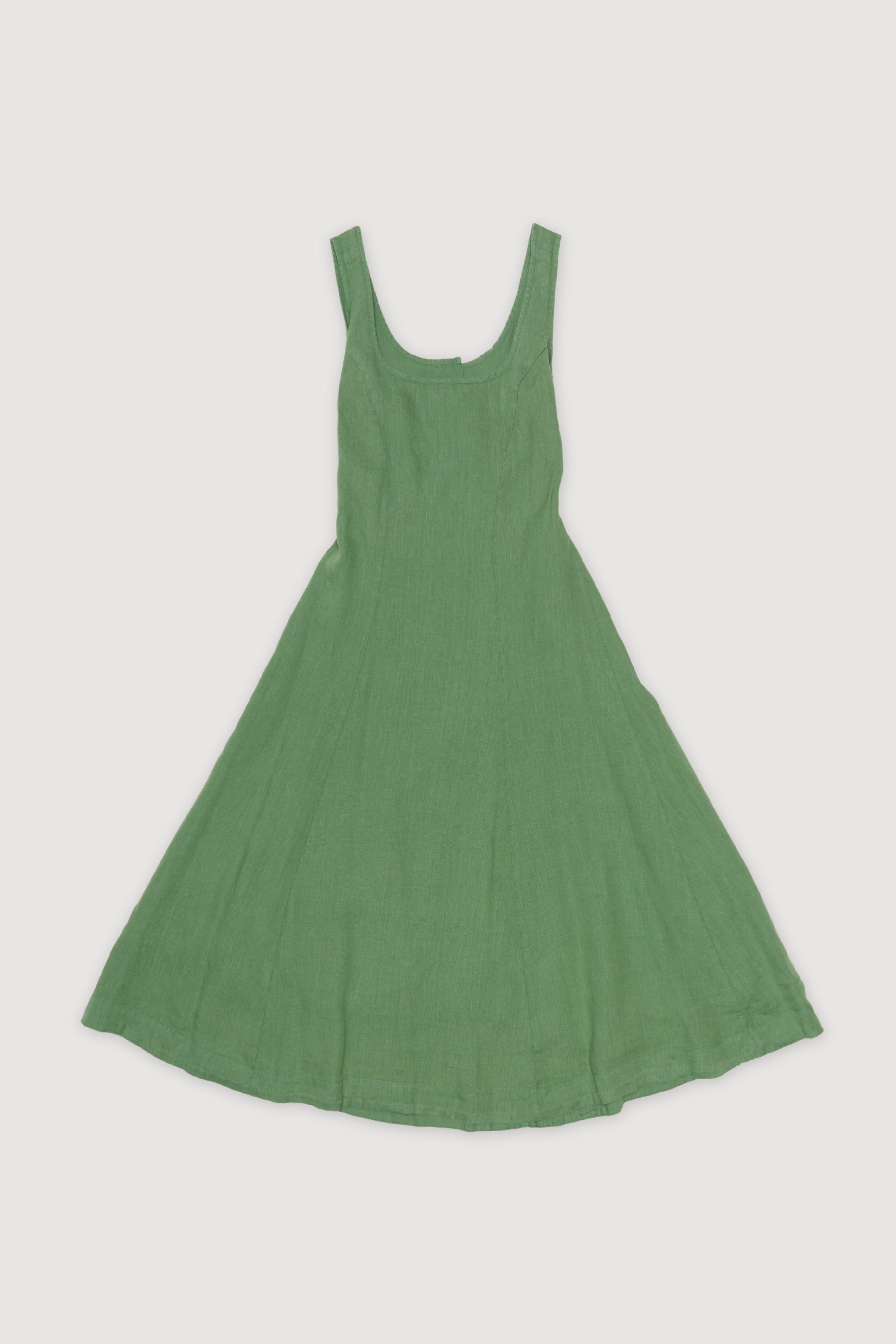 Re-Worn Womens Linen Textured Dress  Assembly Label