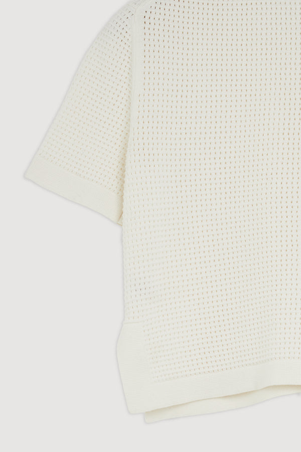 Re-Worn Womens Cotton Textured Knit Shirt