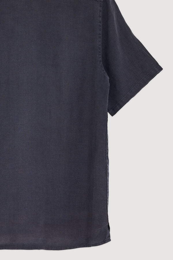 Re-Worn Mens Linen Short Sleeve Shirt
