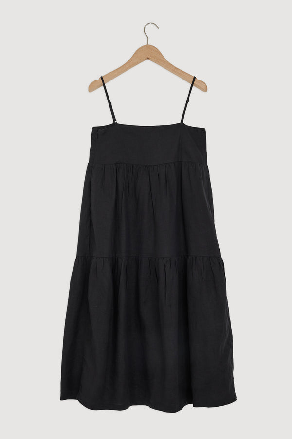 Re-Worn Womens Linen Dress