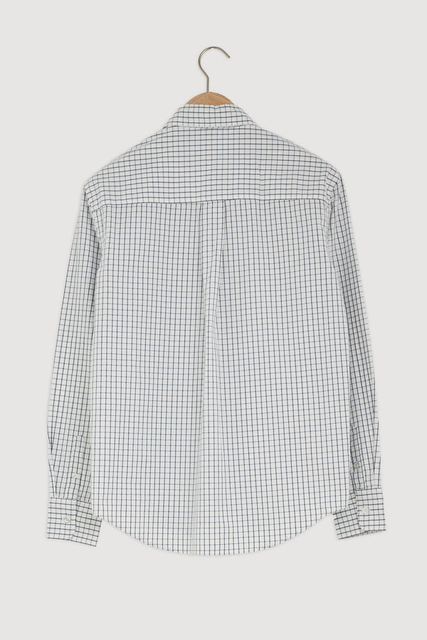Re-Worn Mens Cotton Stripe Long Sleeve Shirt