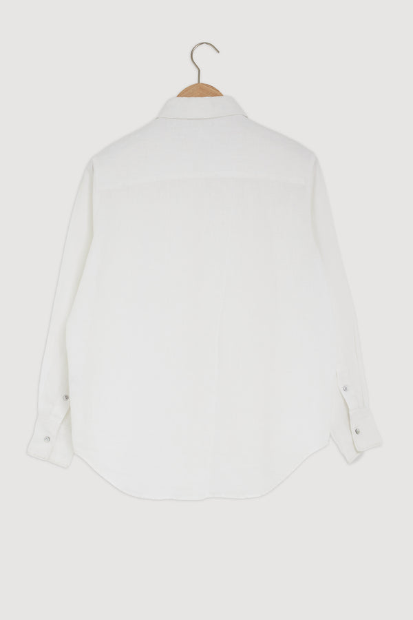 Re-Worn Womens Linen Long Sleeve Shirt