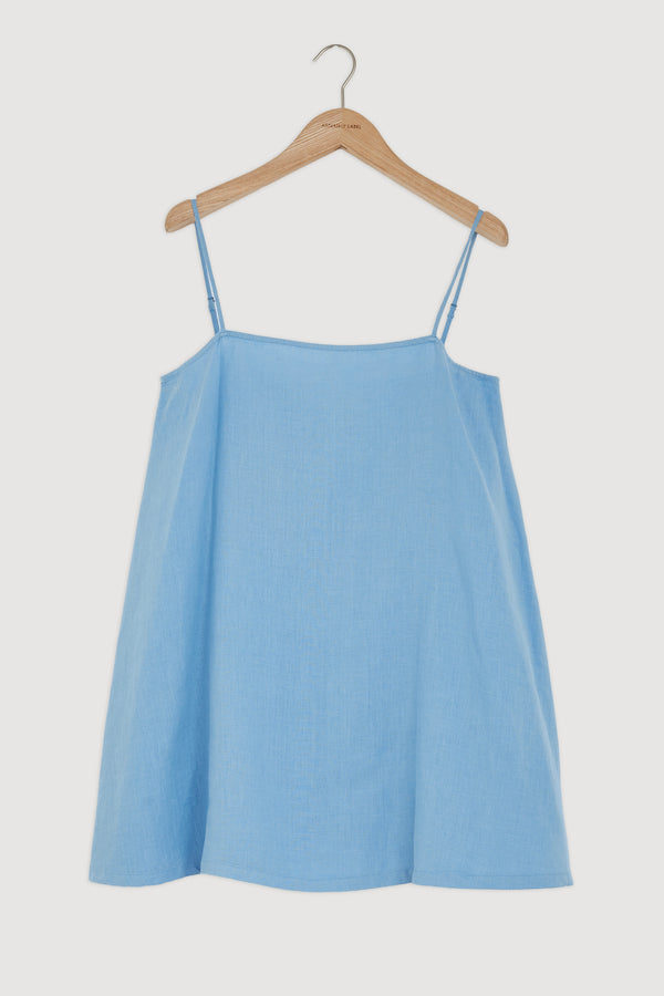 Re-Worn Womens Linen Mini Dress