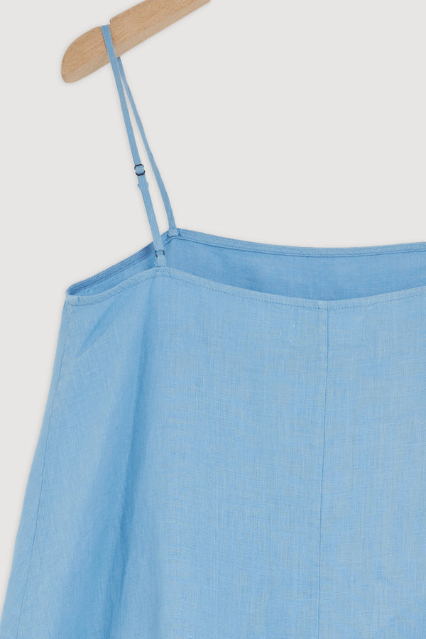 Re-Worn Womens Linen Mini Dress