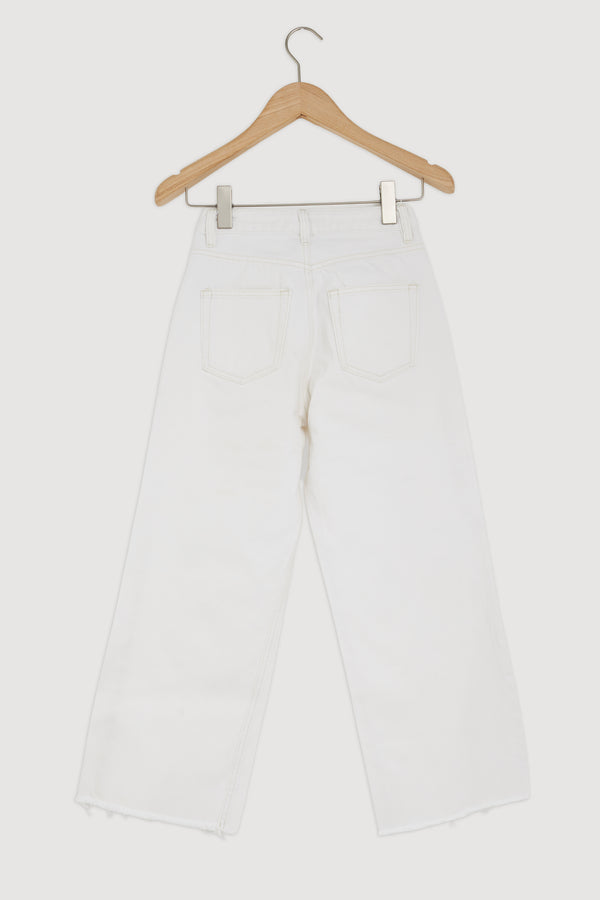 Re-Worn Womens Denim Straight Leg Jean