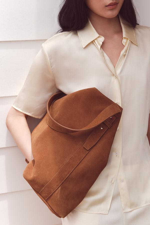 Sonny Suede Shoulder Bag