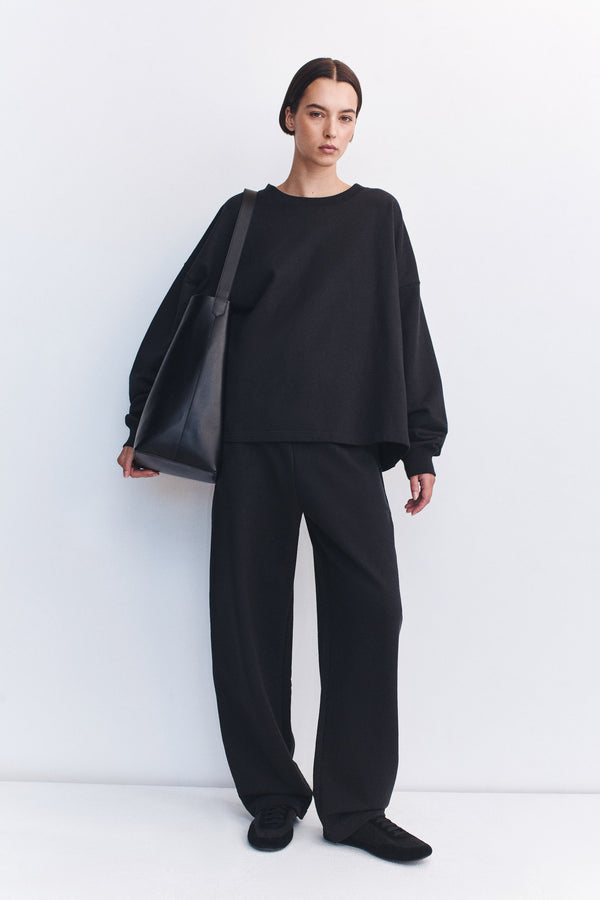 Brushed Cotton Lounge Sweater