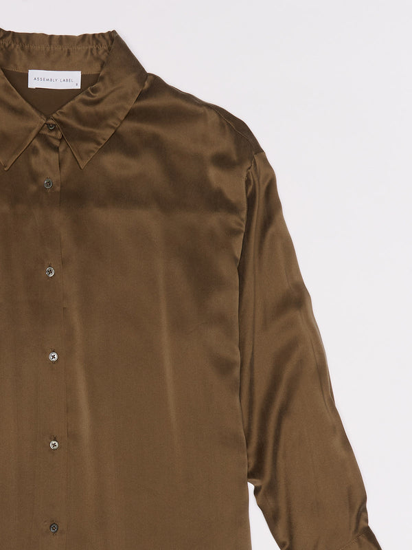 Re-Worn Womens Silk Long Sleeve Shirt