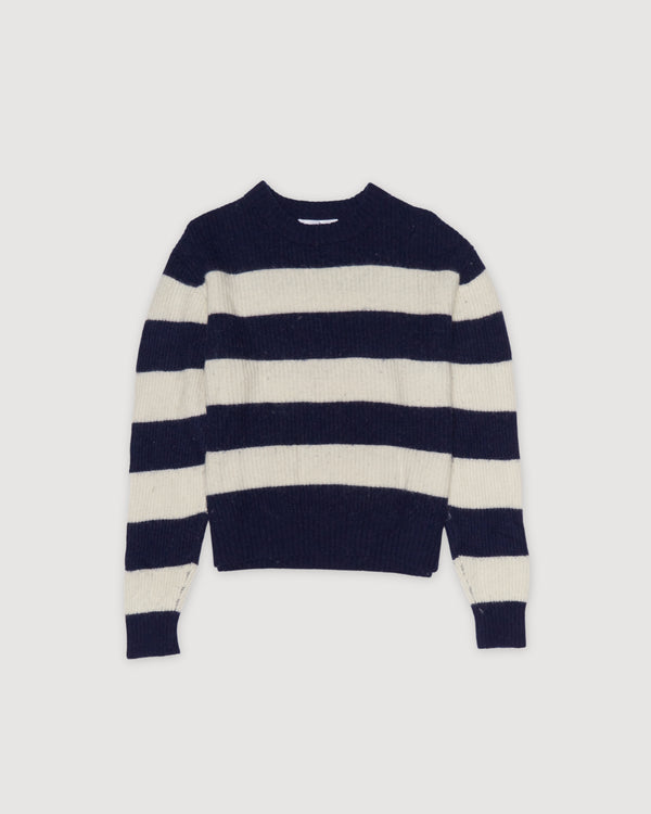 Re-Worn Womens Wool Blend Stripe Sweater