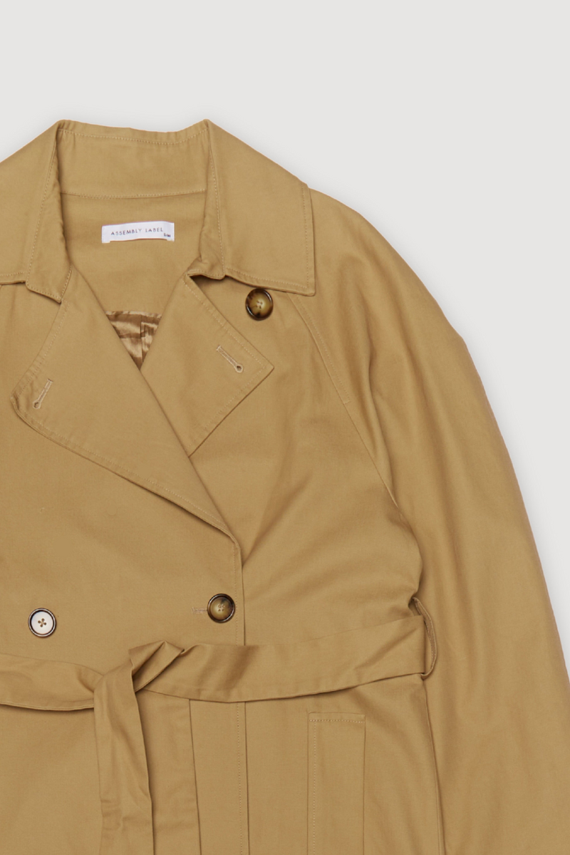 Re-Worn Womens Cotton Trench – Assembly Label