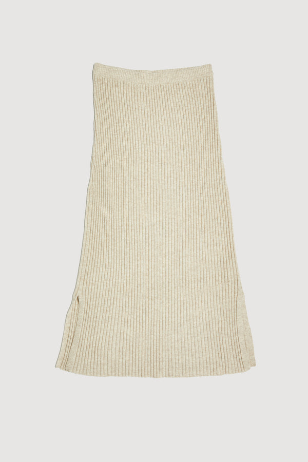 Re-Worn Womens Cashmere Blend Textured Skirt