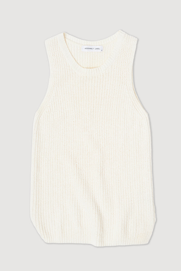 Re-Worn Womens Cotton Blend Textured Tank