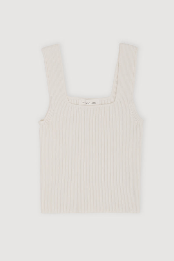 Re-Worn Womens Cotton Blend Textured Tank