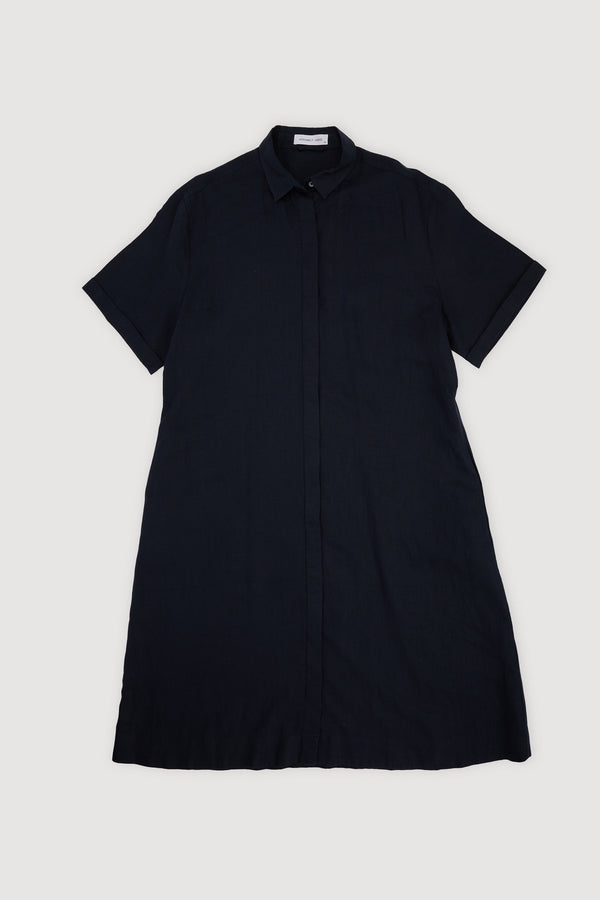 Re-Worn Womens Linen Shirt Dress