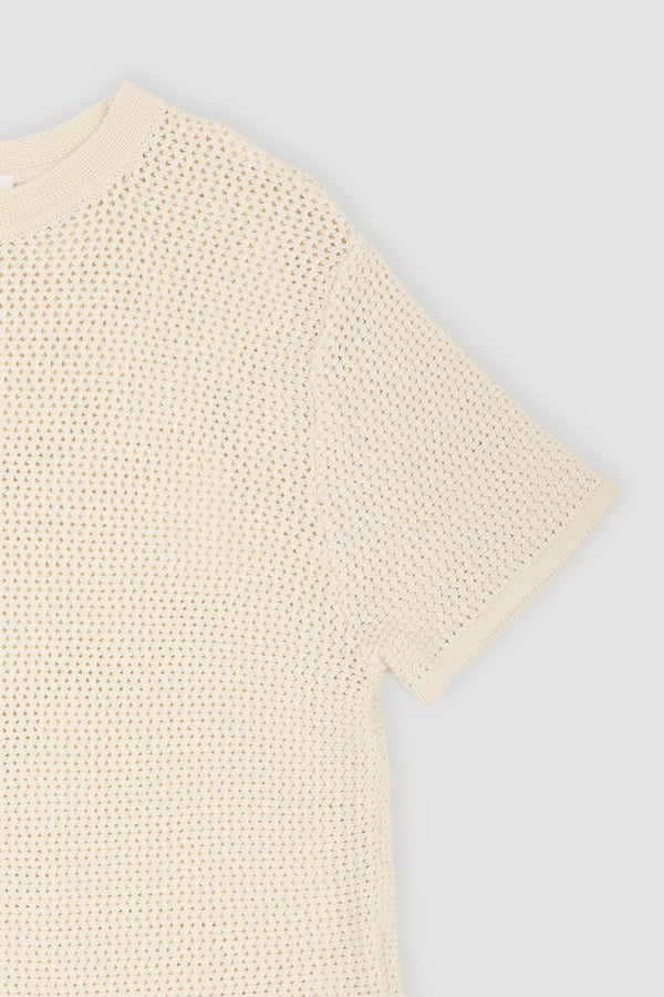 Re-Worn Womens Cotton Blend Textured Tee