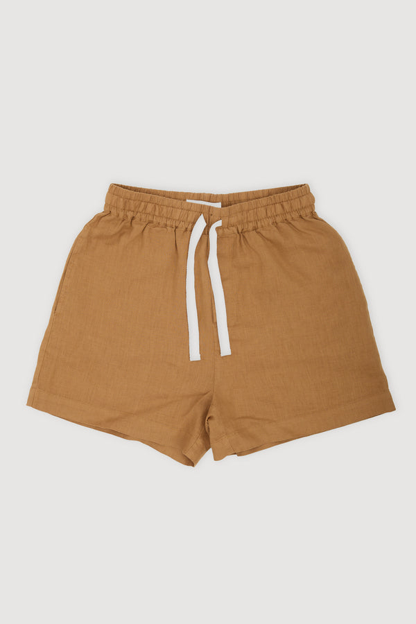 Re-Worn Womens Linen Relaxed Short