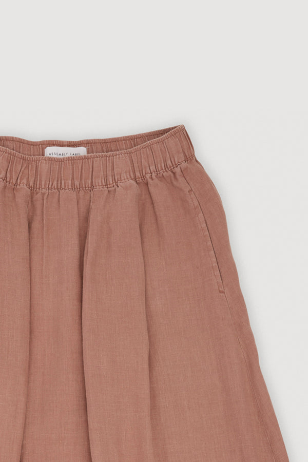 Re-Worn Womens Linen Skirt