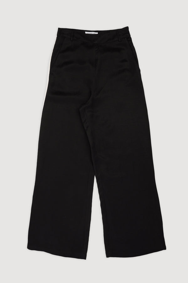 Re-Worn Womens Linen Blend Wide Leg Pant