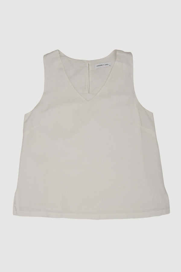 Re-Worn Womens Linen Blend Top