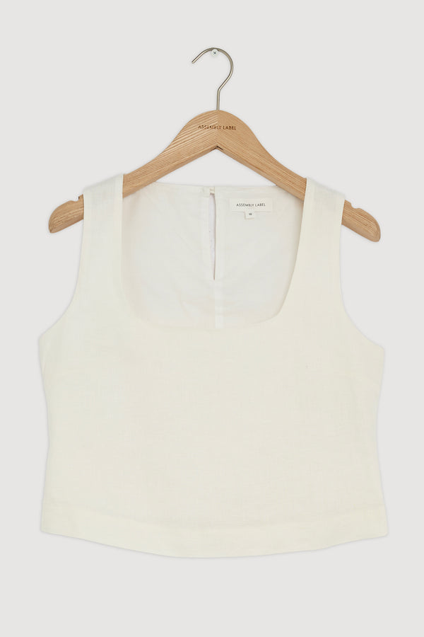 Re-Worn Georgina Linen Top
