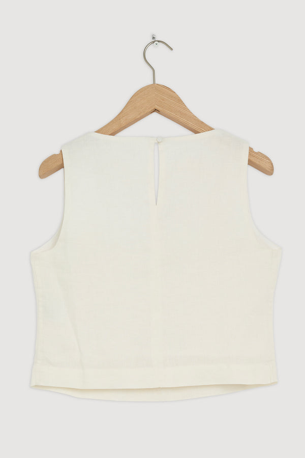 Re-Worn Georgina Linen Top