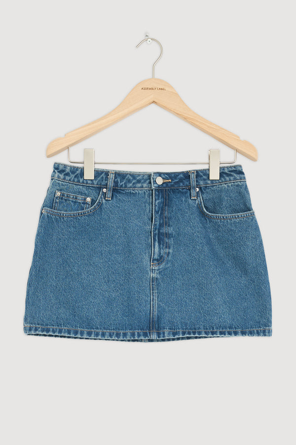 Re-Worn Callista Denim Mini Skirt