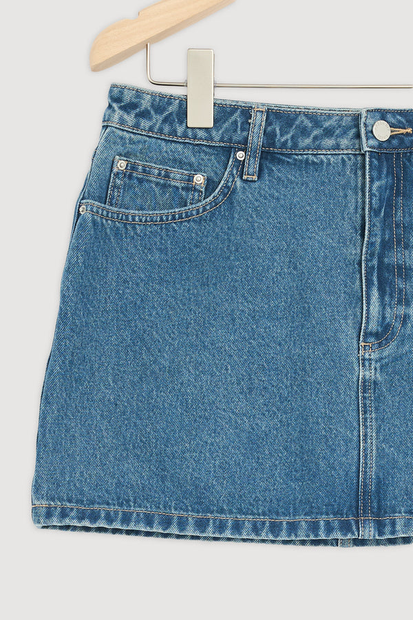Re-Worn Callista Denim Mini Skirt