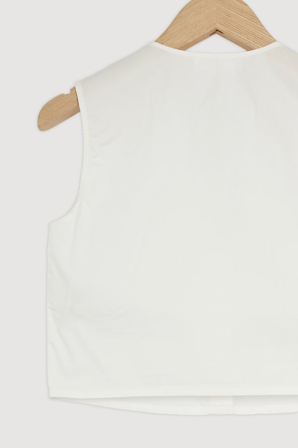Re-Worn Cherri Button Front Top