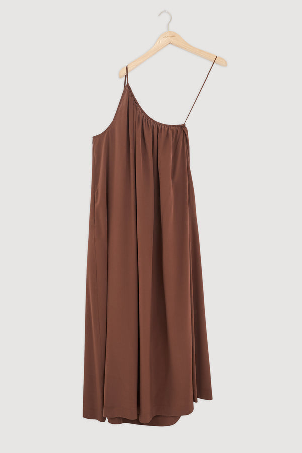 Re-Worn Mila Silk Asymmetrical Maxi Dress
