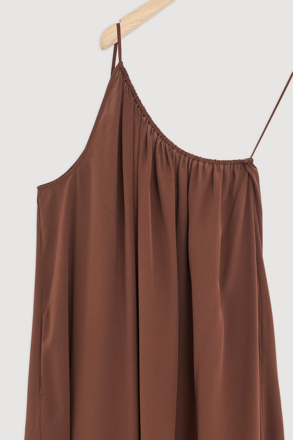 Re-Worn Mila Silk Asymmetrical Maxi Dress