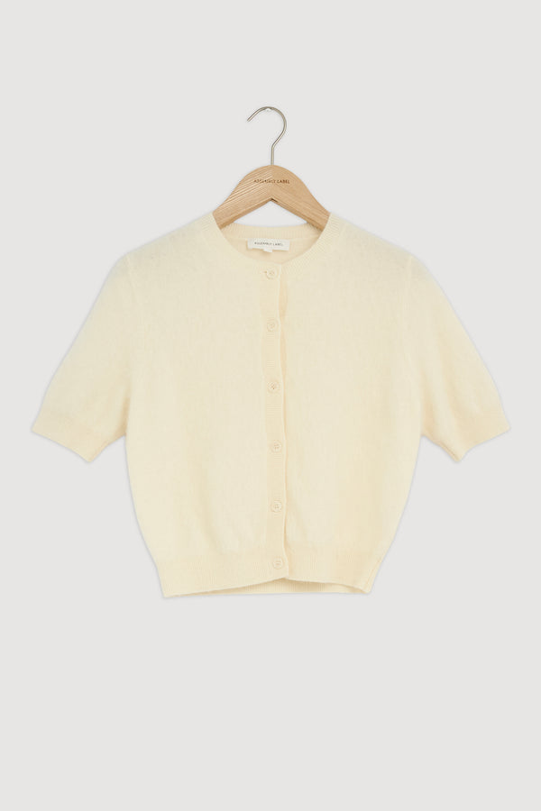 Re-Worn Carina Merino Wool Short Sleeve Cardigan