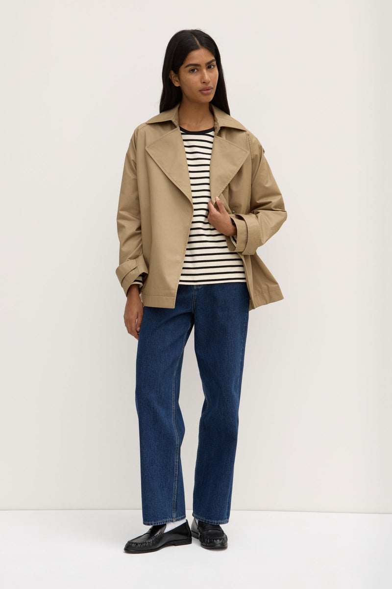 Womens Arden Short Mac Jacket Cement | Assembly Label