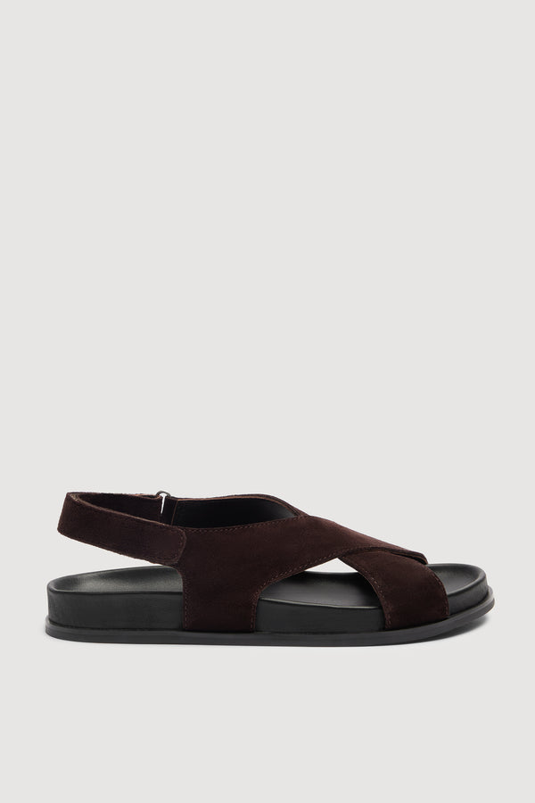Ren Suede Crossover Sandal