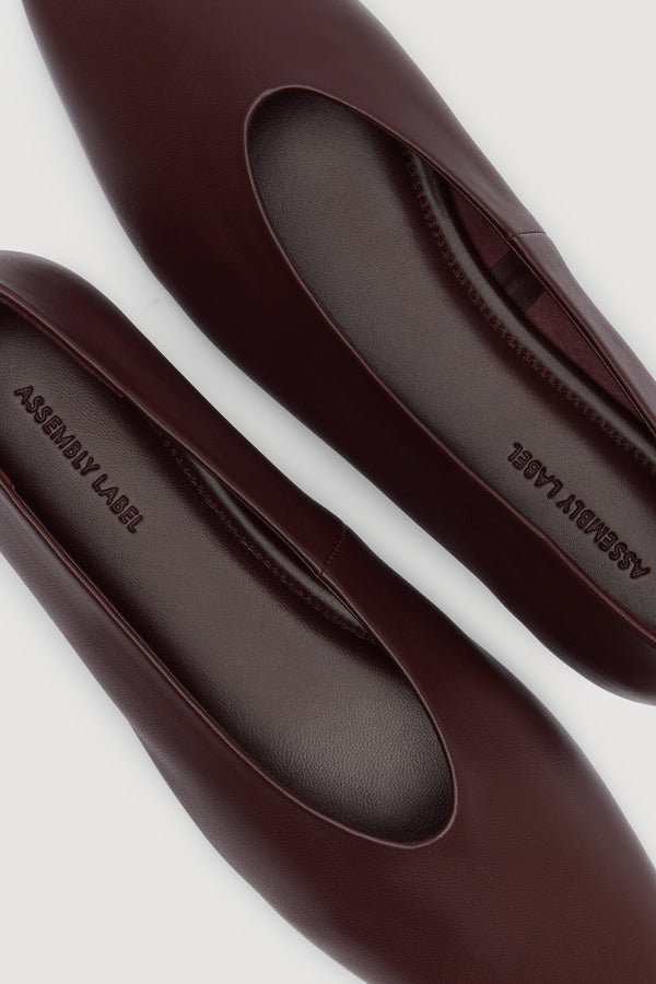 Andrea Leather Ballet Flat