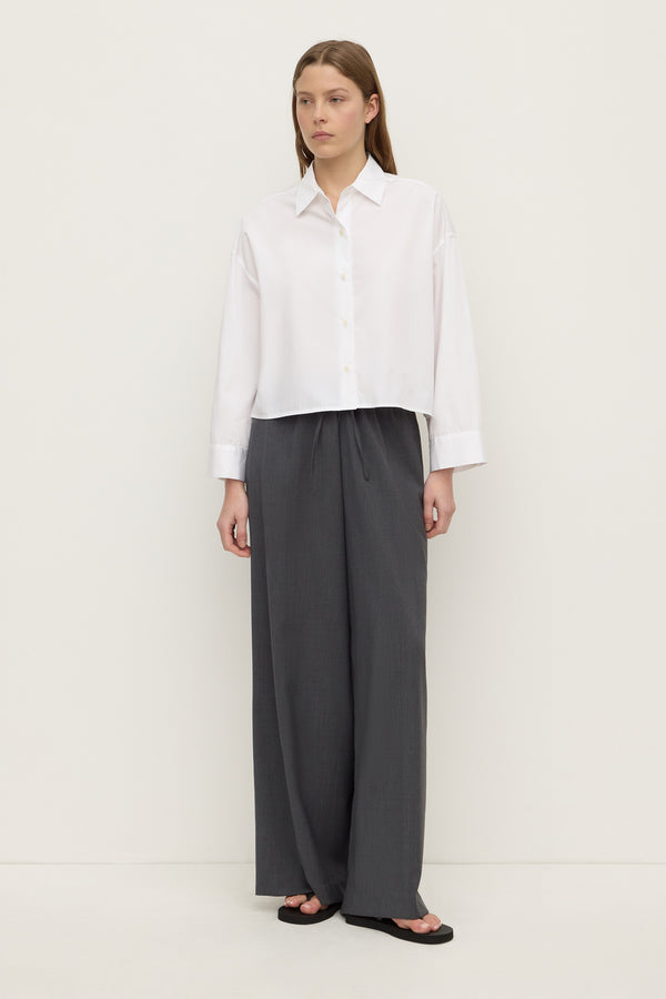 Aurora Cropped Poplin Shirt