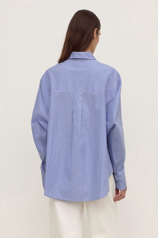 Ava Stripe Poplin Shirt