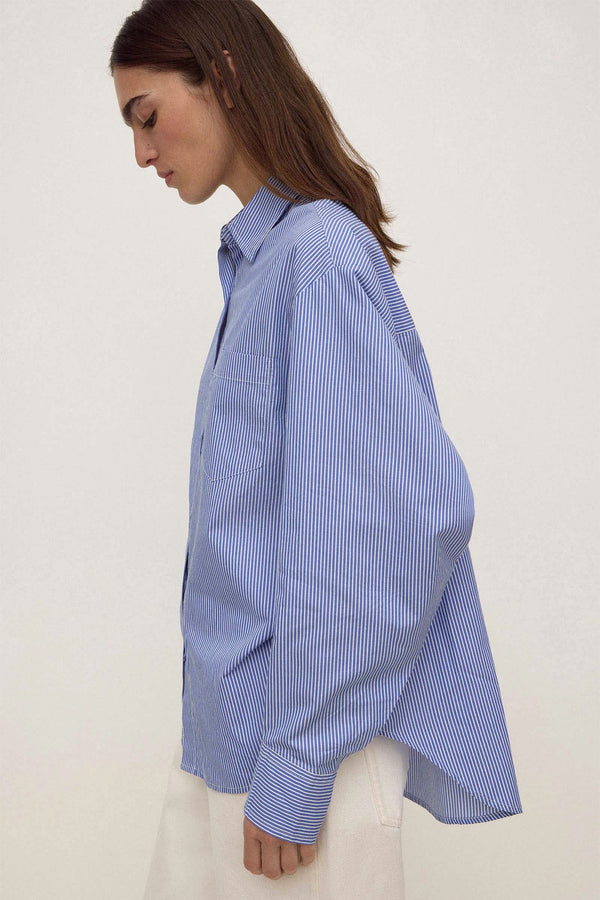 Ava Stripe Poplin Shirt