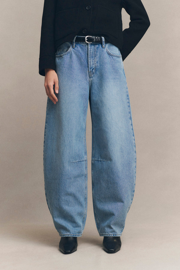 High Rise Barrel Jean