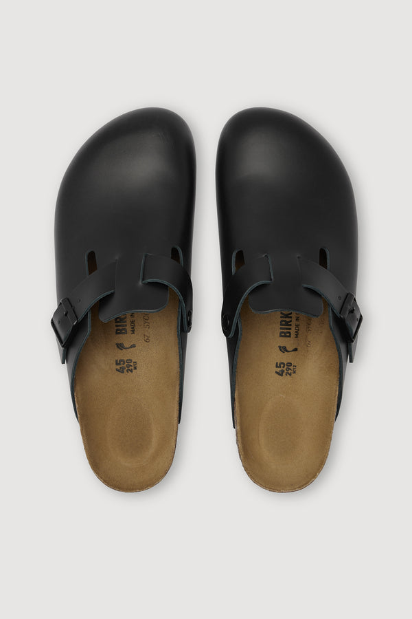 Birkenstock Boston Black Smooth Leather-2