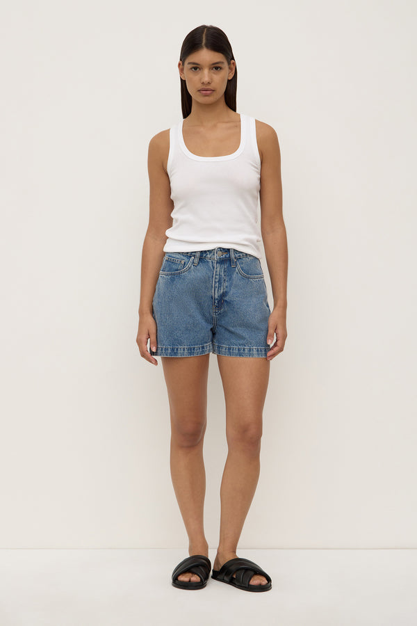 Boxy Denim Short