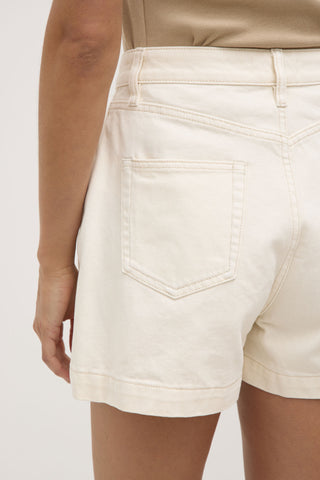 Assembly Label Boxy Denim Short - Tan