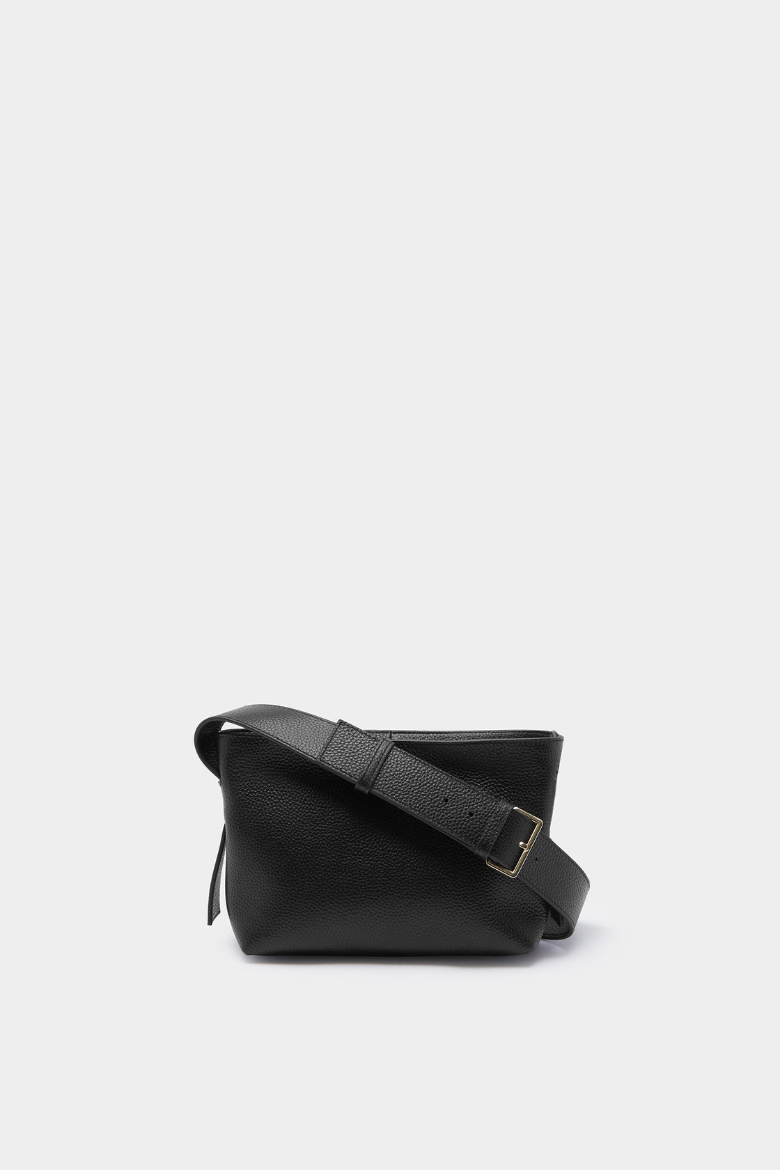 Bridie Leather Crossbody Bag Black Assembly Label