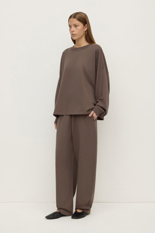 Brushed Cotton Lounge Sweater