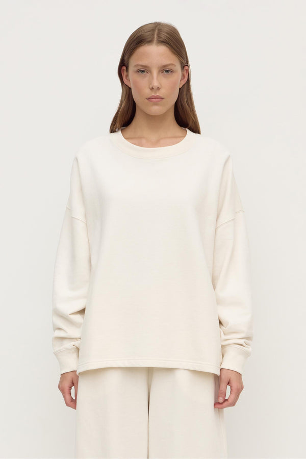 Re-Worn Brushed Cotton Lounge Sweater