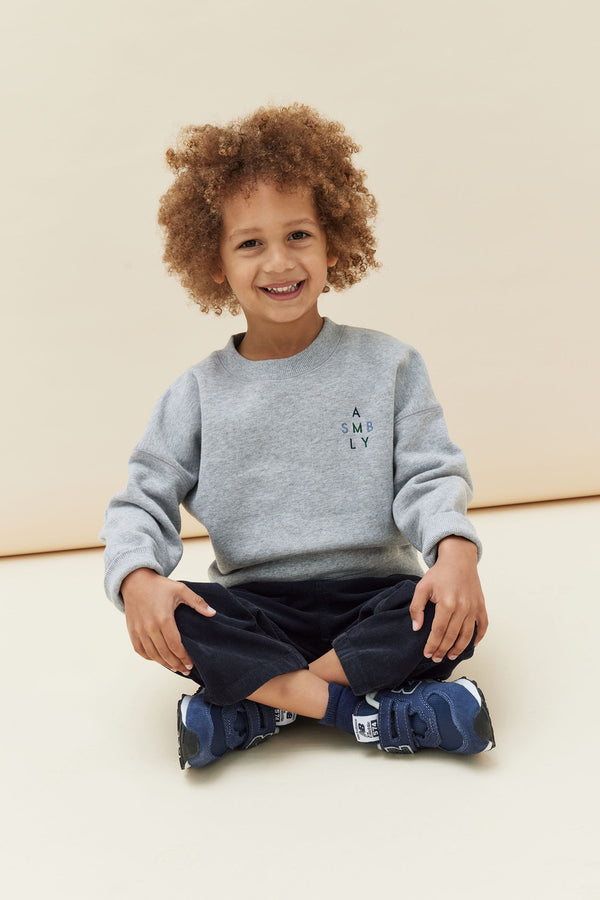 Assembly Label Kids Logo Fleece Jumper - True Navy/White – Eclectic House