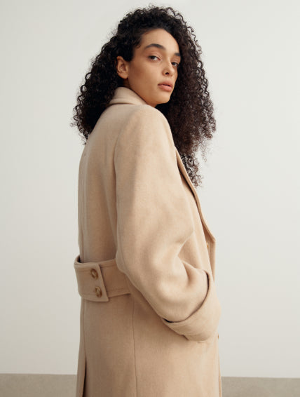 Alba Cashmere Coat | Ravella, Truffle / S/4-6