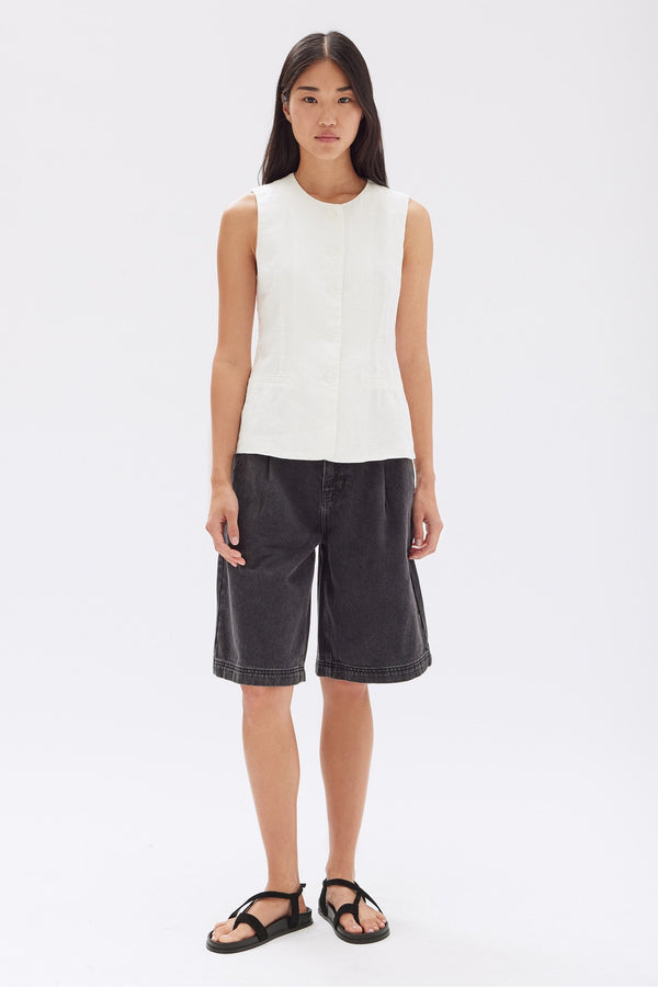 Re-Worn Calla Linen Top