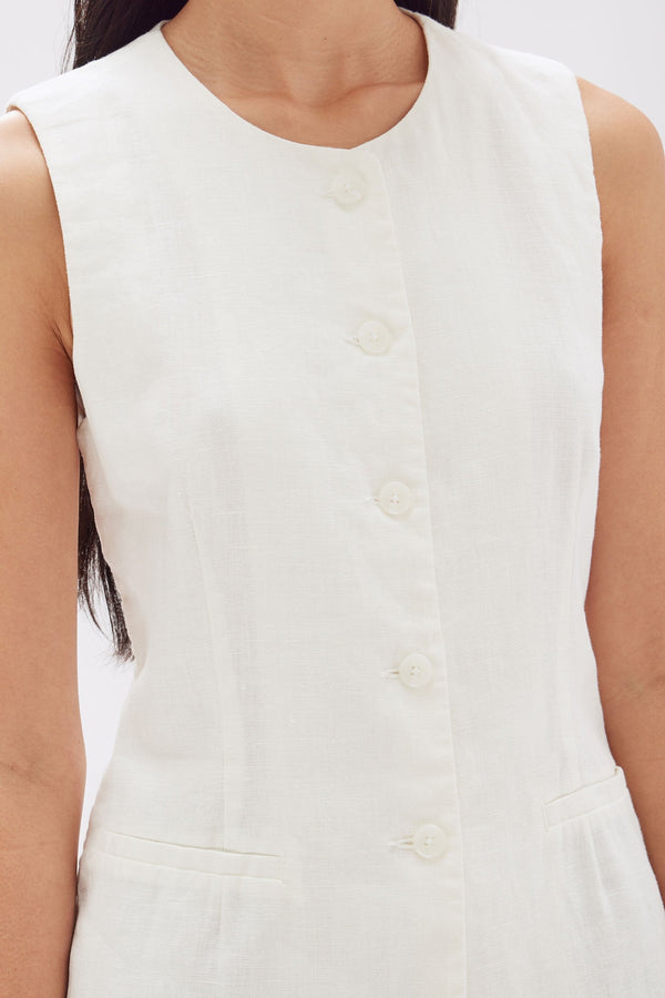 Re-Worn Calla Linen Top